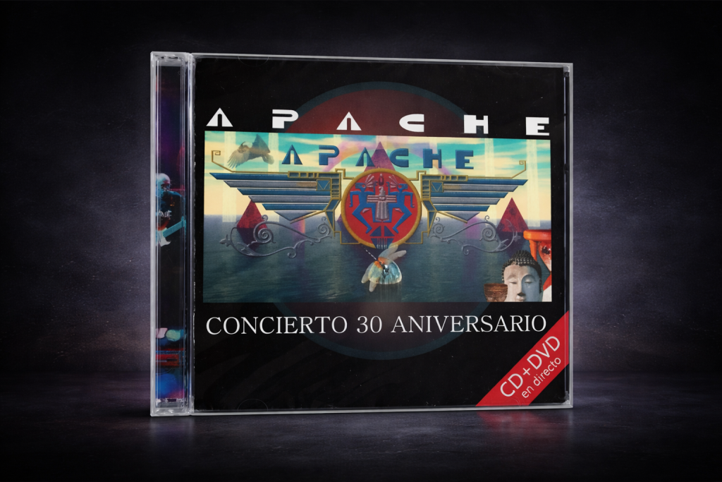 Apache Concierto 30 Aniversario CD DVD en directo portada del álbum