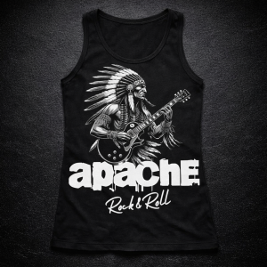 Camiseta mujer tirantes con logotipo oficial Apache